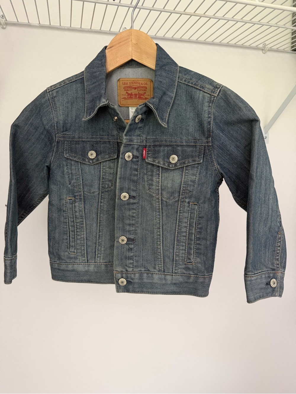 Levi's Kids Light Blue Denim Jacket with Button Front
